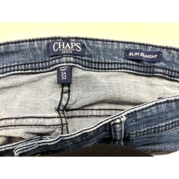 Chaps Men's Slim Straight Leg Jeans - 34" x 32" - Picture 6 of 6